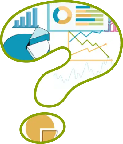 An illustration of marketing charts that goalskeeper.io can help with building without being data analysis