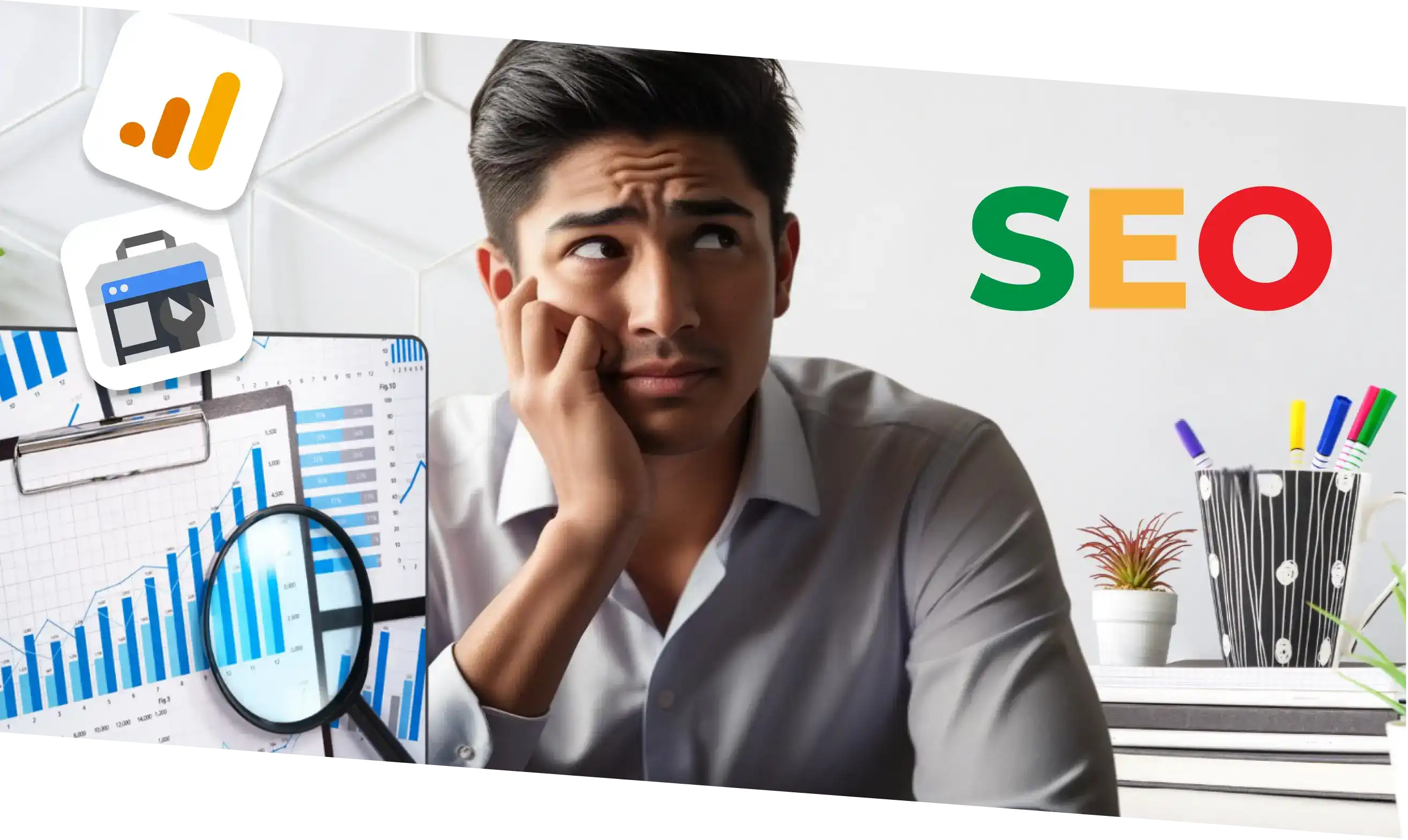 A business owner feeling overwhelmed with DIY SEO could get back on track by getting actionable SEO insights using goalskeeper.io